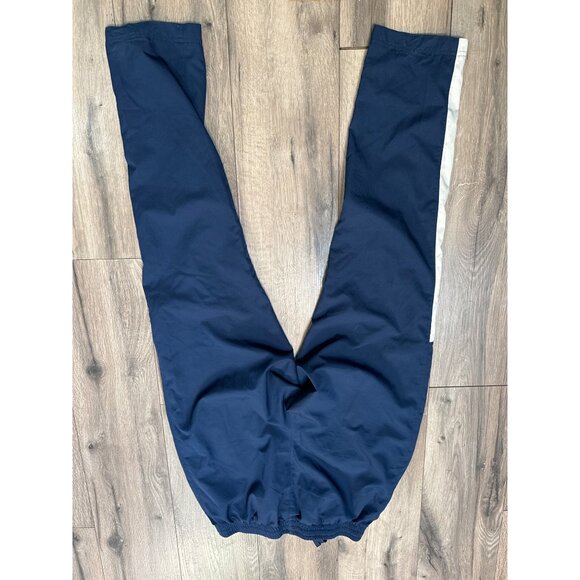 Under Armour Mens Track Pants Medium Navy & White Loose Fit Ankle Zip - Picture 6 of 6